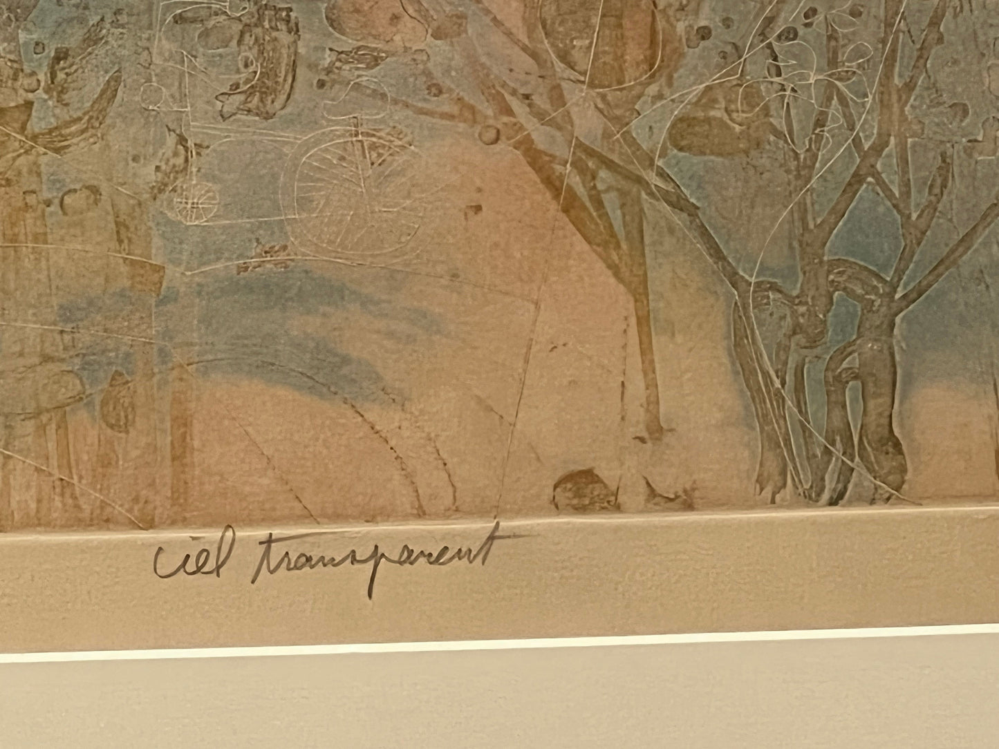 "Ciel Transparent" Etching by Shoichi Hasegawa 1970s