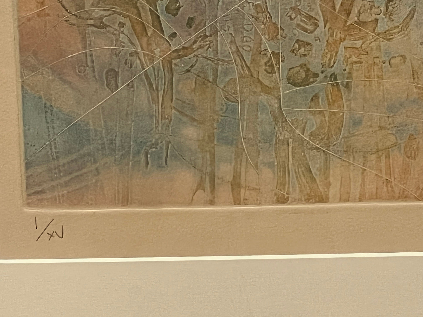 "Ciel Transparent" Etching by Shoichi Hasegawa 1970s