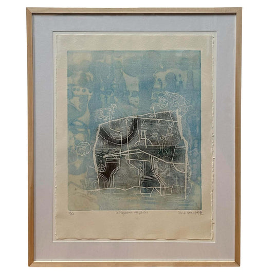 "Dans le Royaume des Perles" Coloured Etching by Shoichi Hasegawa # 19/110