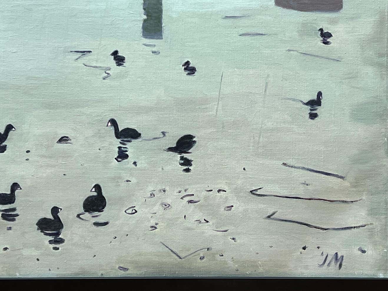 "Duck Lake" California Expressionist Oil Landscape by John Mitchell Martin