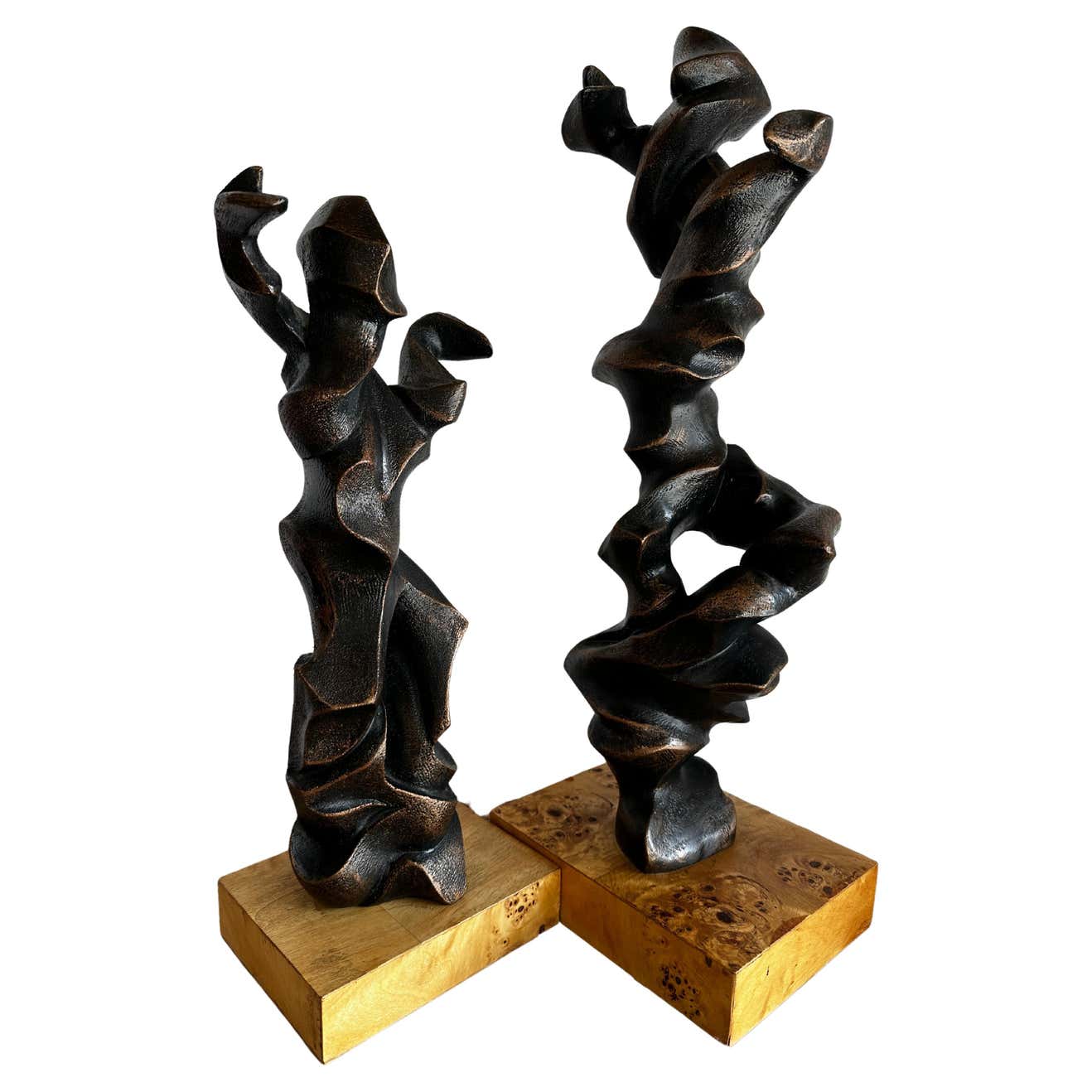 Dancing Sculptures in Resin - A Pair