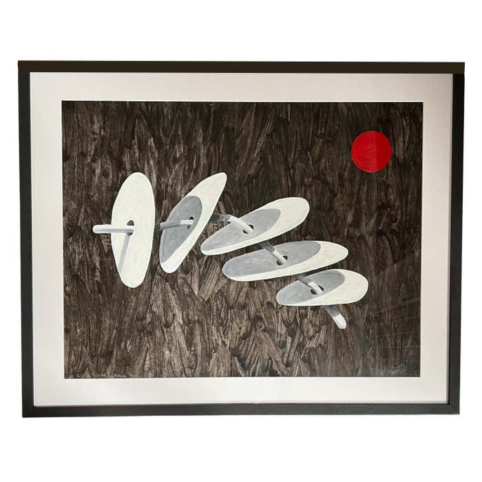 "Lined Circles" Geometric Abstract by Christopher Mark Brennan
