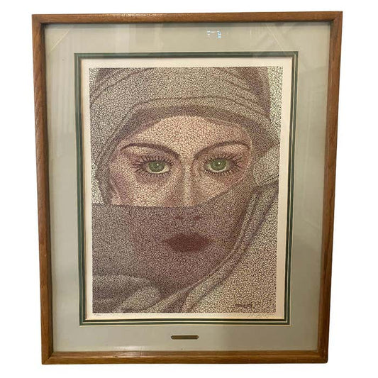 "Gypsy" Midcentury Portrait Lithograph by Robert