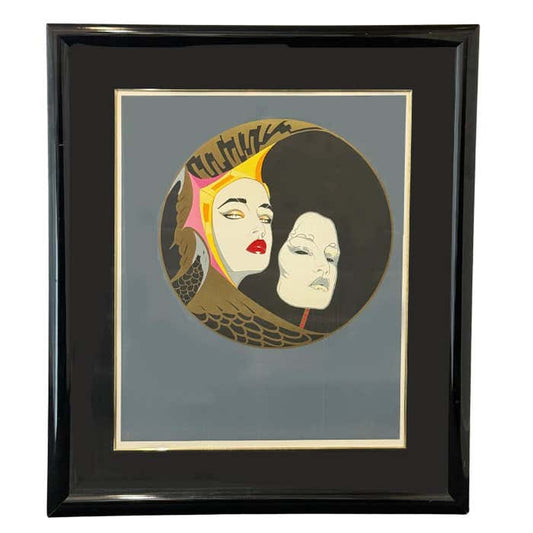 Masquarade #1, Large Modern Portrait by Leal