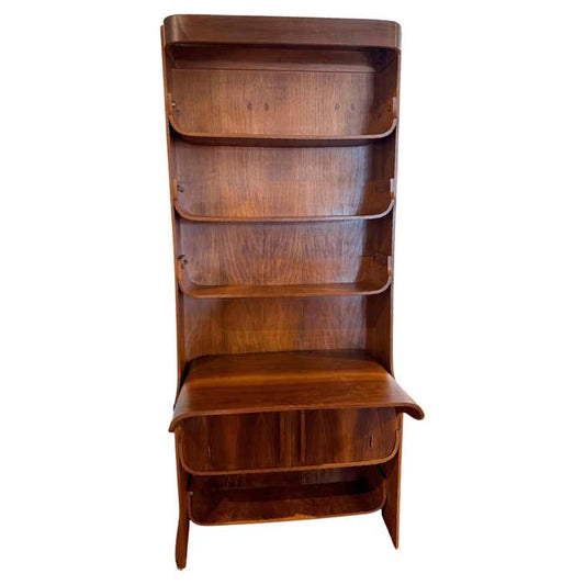 Mid-century Walnut Bookcase in the Dyrlund Style