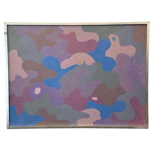 Purple Abstract Acrylic Painting by Stanley Donald Tschopp
