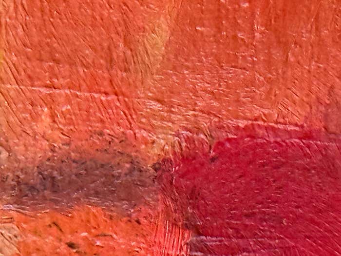 Layered Orange Abstract Oil