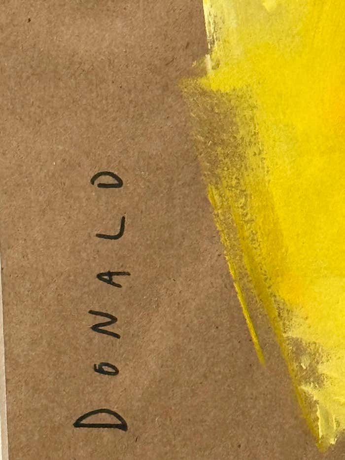 "Yellow Shirt" Pop-Art Watercolor by Donald Robertson/ Drawbertson
