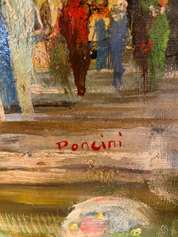 "The Doll and The Circus" Oil Portrait Painting by Santini Poncini
