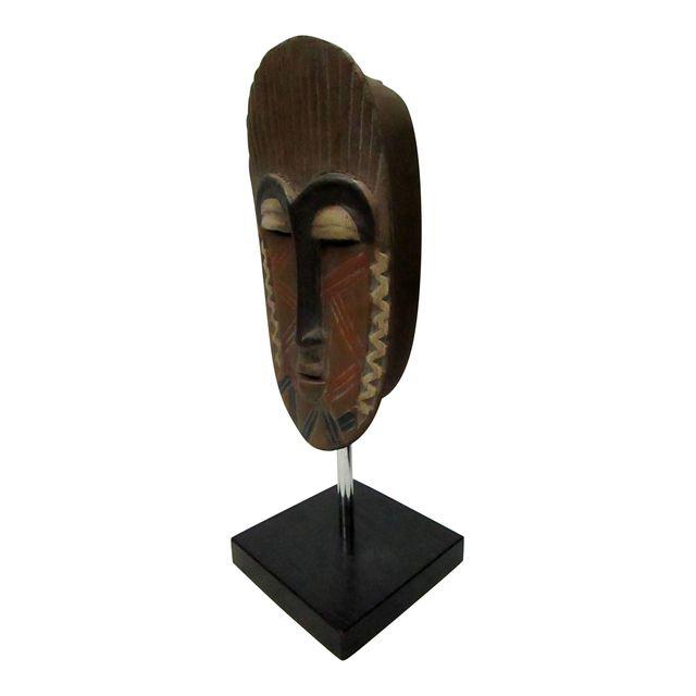 African Mask on Black Base