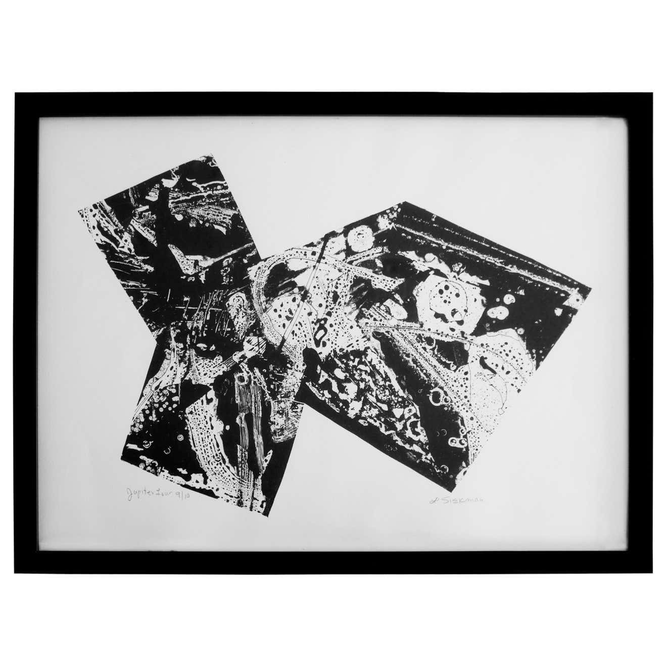 JUPITER FOUR 9/10 Black and White Lithograph by Louise Siekman