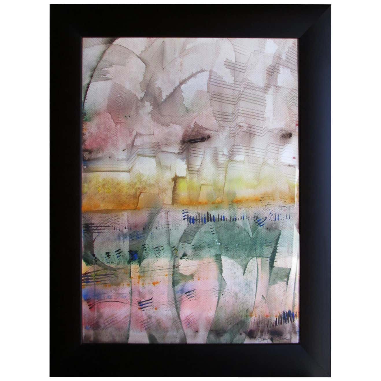 Contemporary Rhythmic Watercolor by Barry Bleach