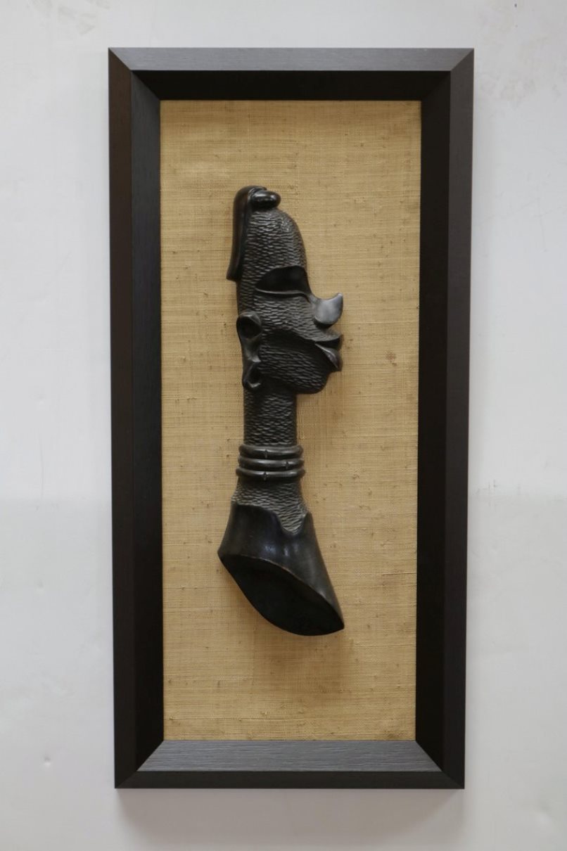 Central African Pair of  Wall Sculptures 'Male and Female'
