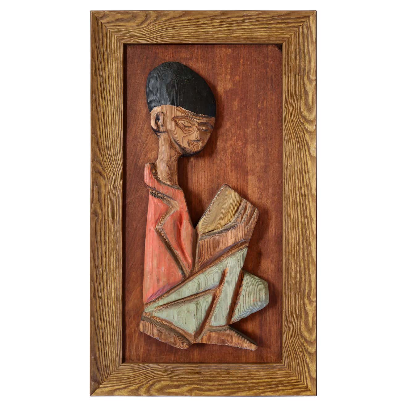 Wall Sculpture of Little Boy Signed William Westenhaver