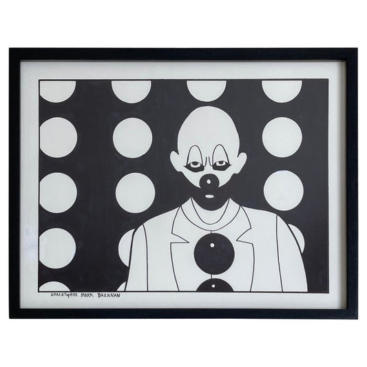 Drawing of a Clown by Christopher Mark Brennan