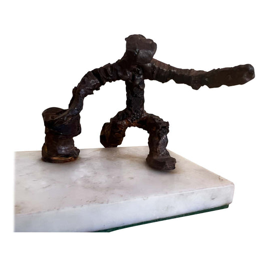 Mid-Century Figurative Brutalist Bronze Sculpture