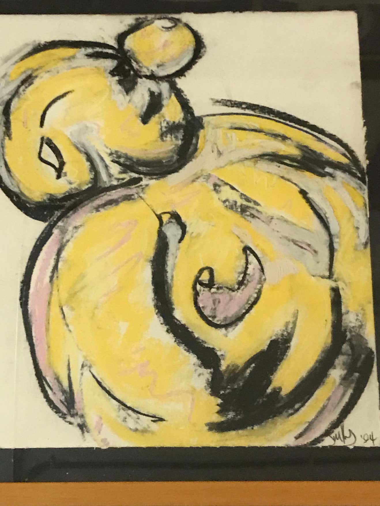 Oil and Pastel Crying Character #3 by Jim Kras