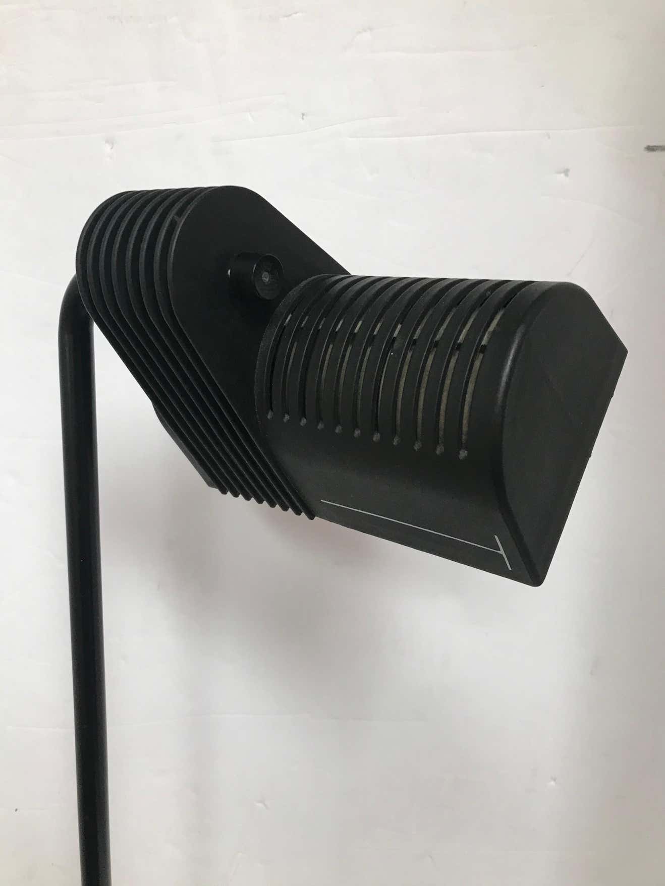 Vintage Black Industrial Table Lamp by Guillermo Capdevila Abate