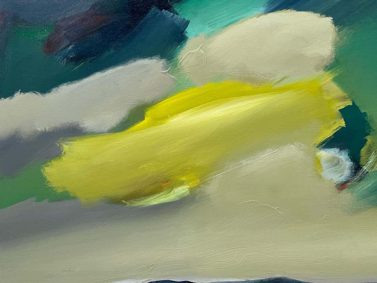 "Yellow Sky" Oil on Canvas by Jerome Gastaldi #2