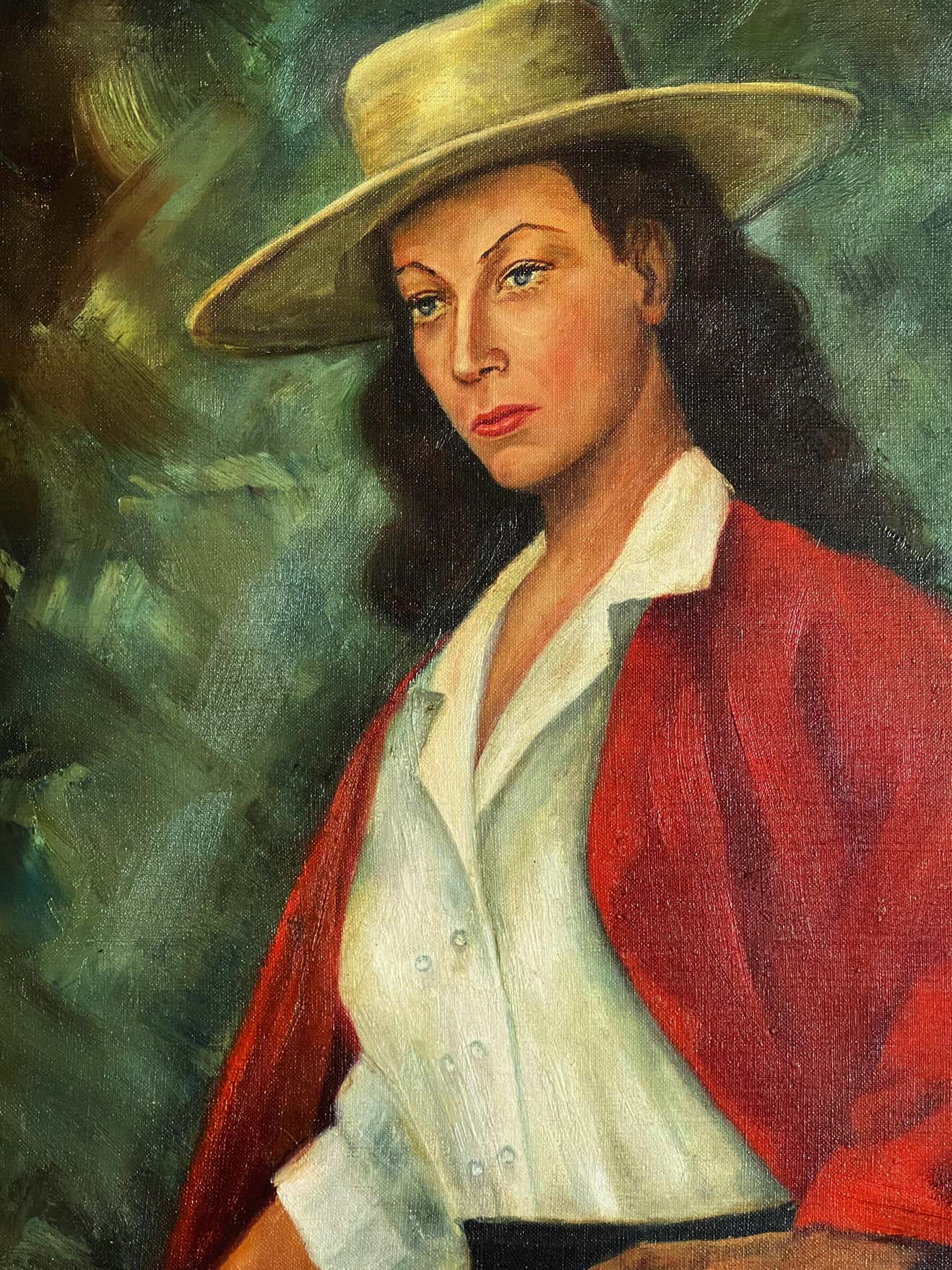 "Amazon" Horsewoman Portrait - Oil Painting on Canvas
