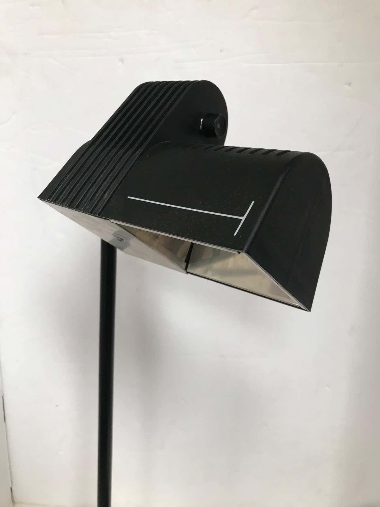 Vintage Black Industrial Table Lamp by Guillermo Capdevila Abate