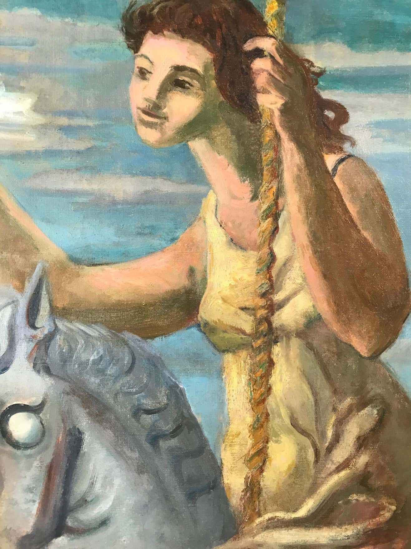 Carousel Oil Painting on Canvas by J. Mamez