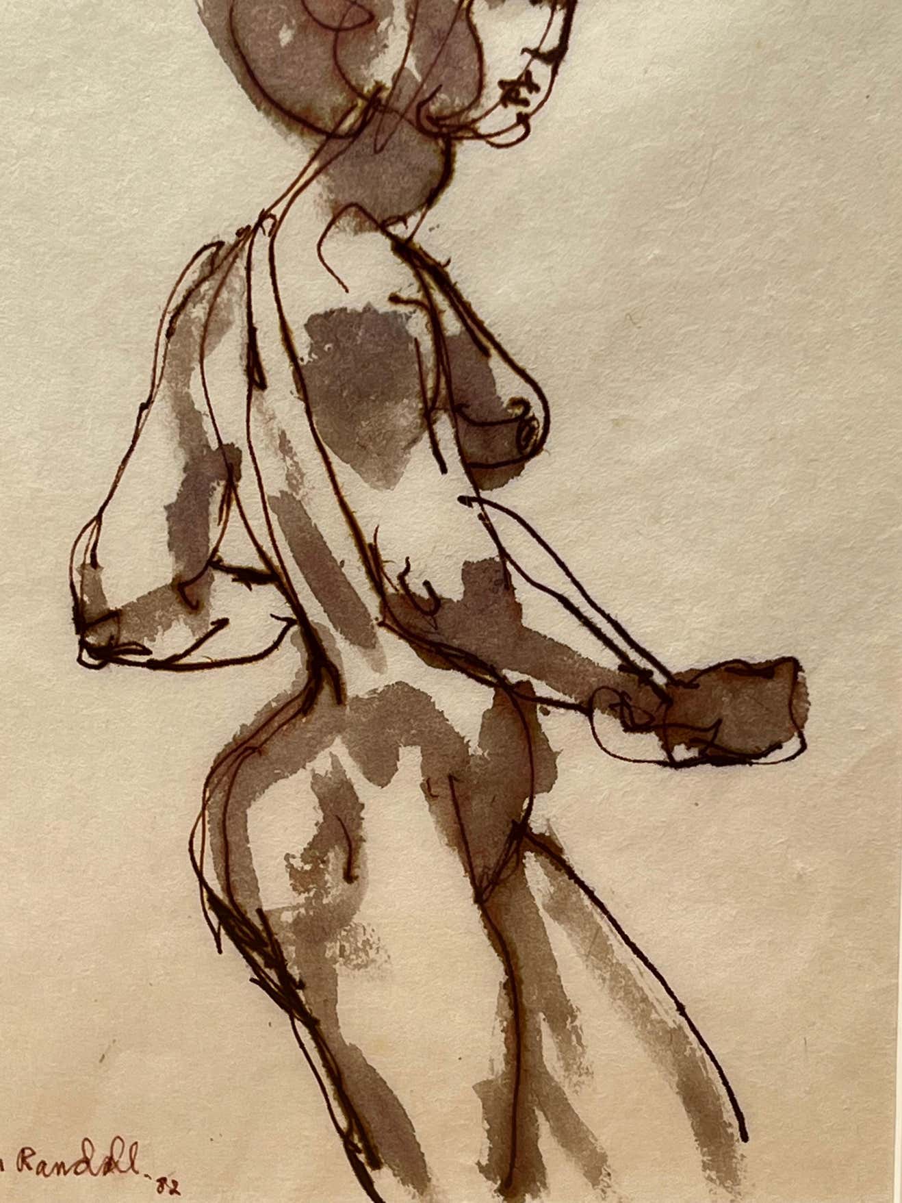 Watercolor Nudes by Byron Randall - A Pair