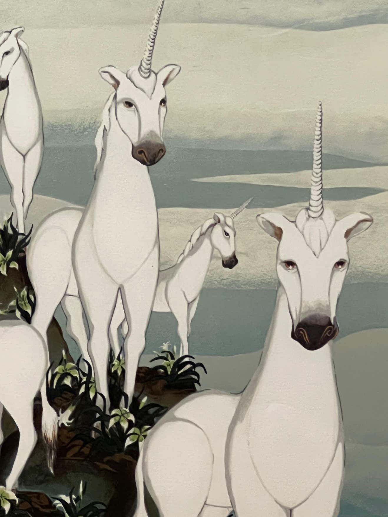 "Unicorns Rhyme" Lithograph by Gustavo Novoa