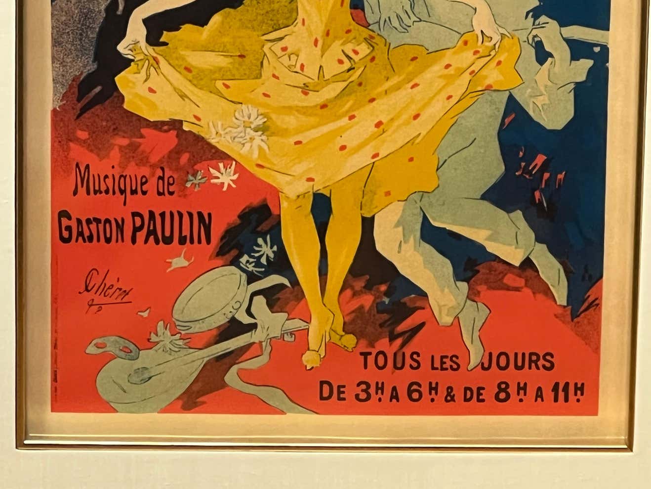 Muse Grevin - Pantomimes Lumineuses" Original Poster by Jules Cheret
