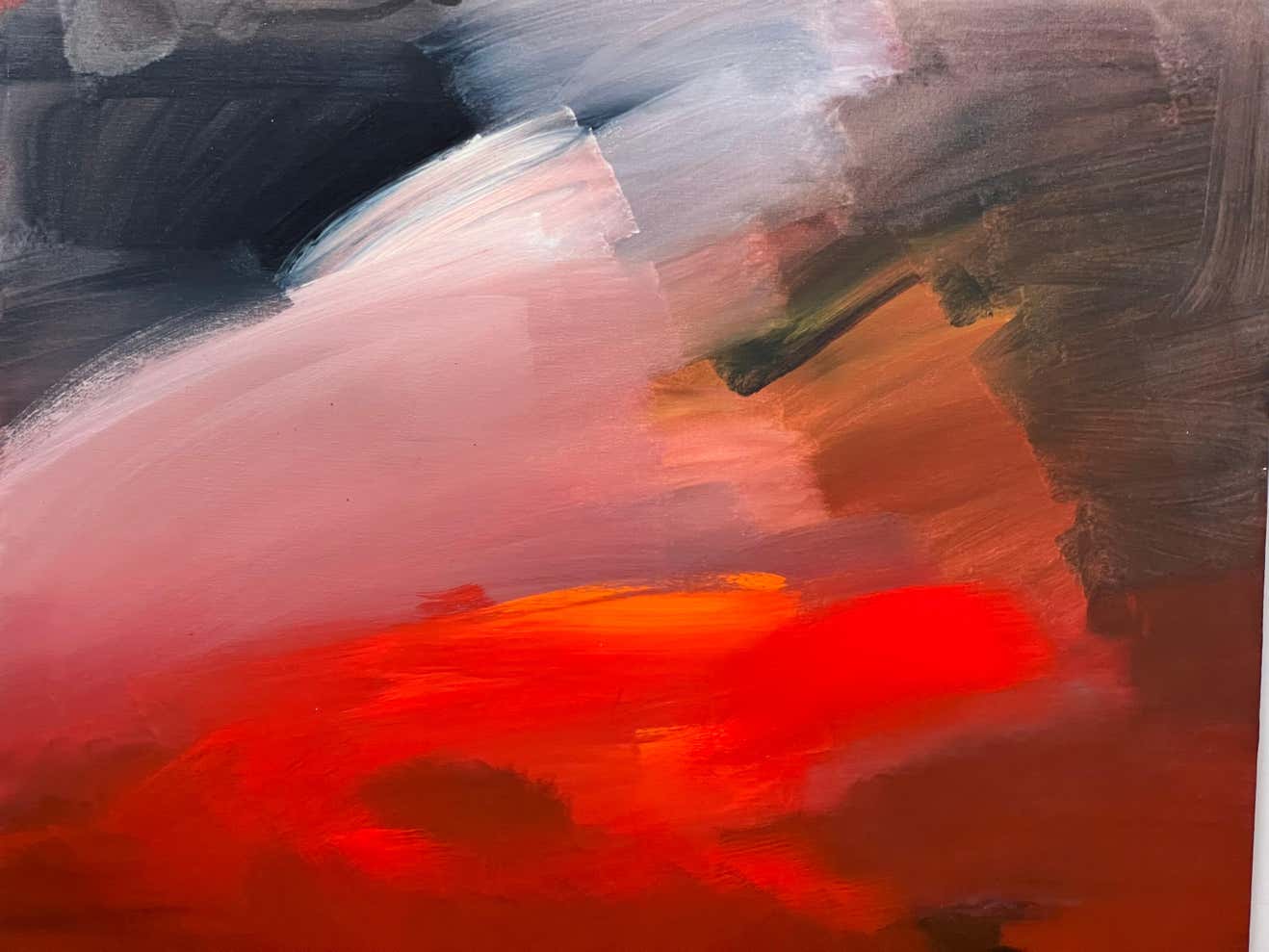 "Red Sky" Oil on Canvas by Jerome Gastaldi #1