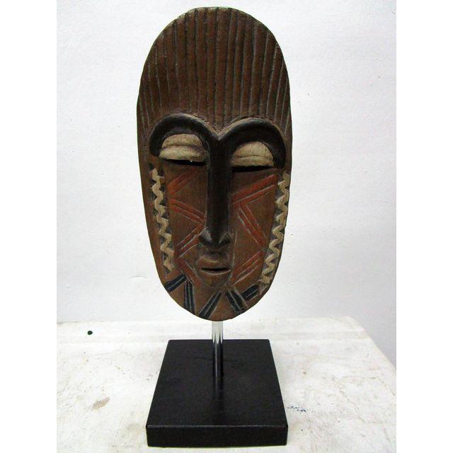 African Mask on Black Base