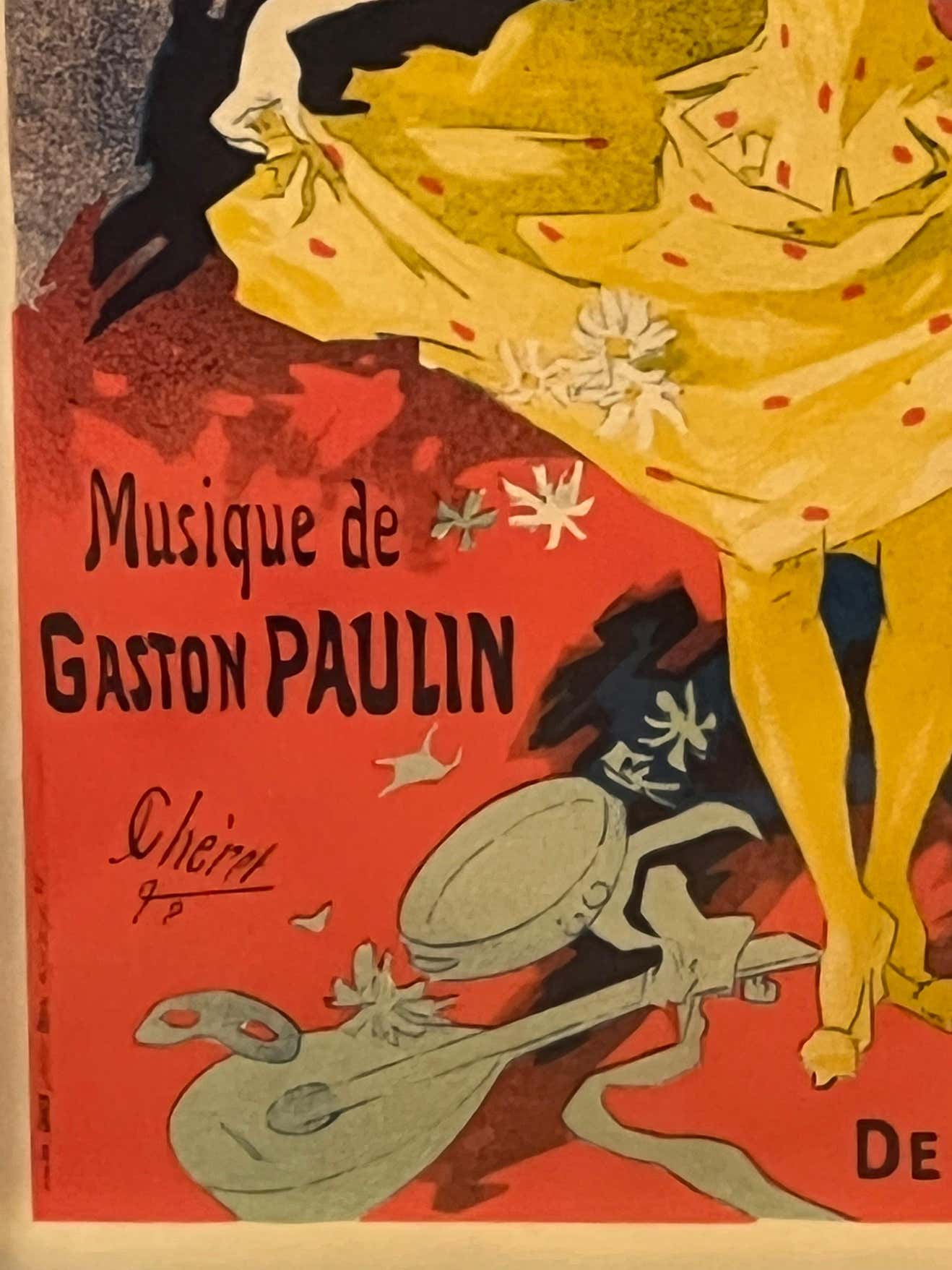 Muse Grevin - Pantomimes Lumineuses" Original Poster by Jules Cheret