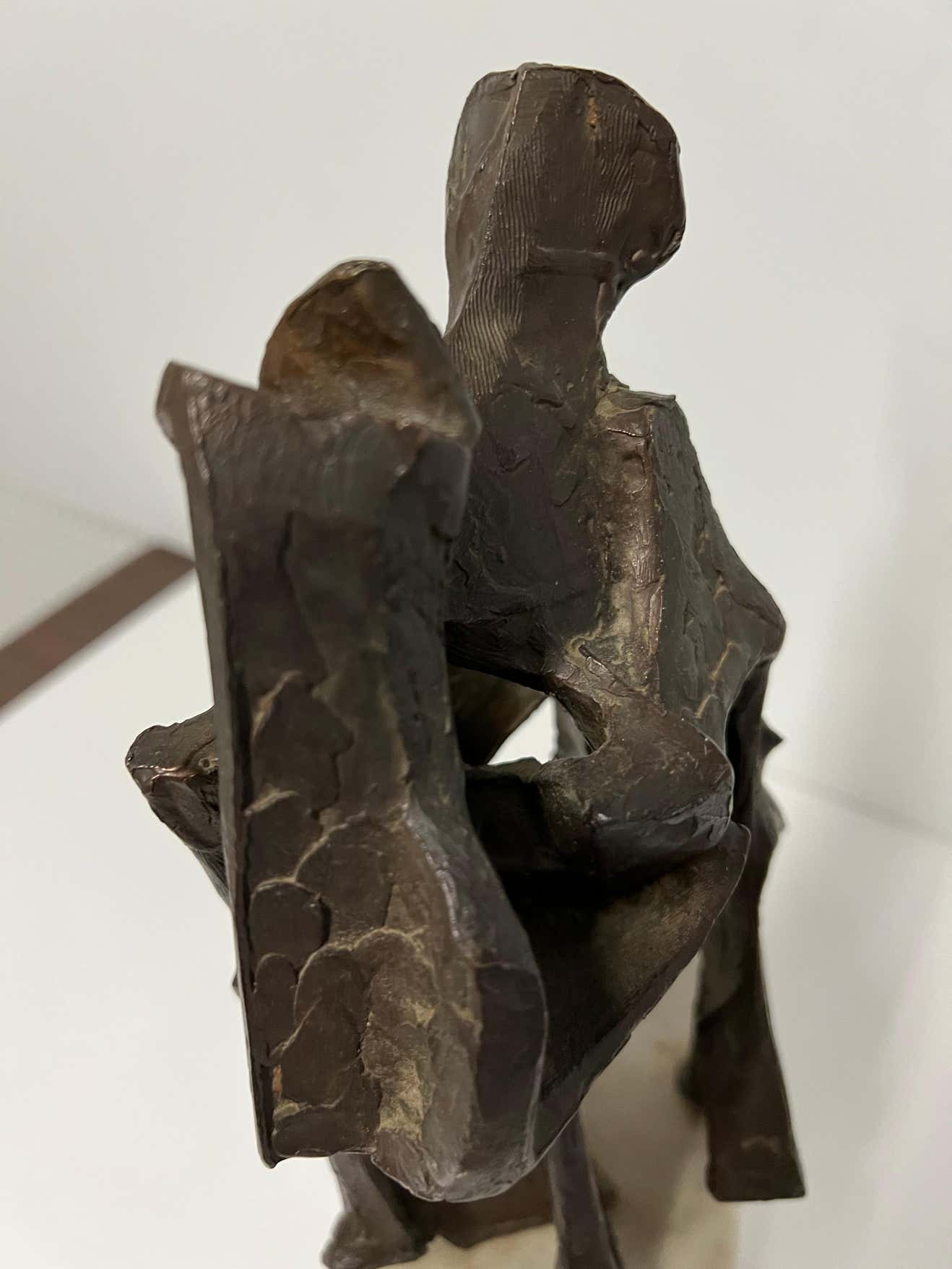 Abstract Expressionist Bronze Sculpture Signed by Joan Strauss Carl