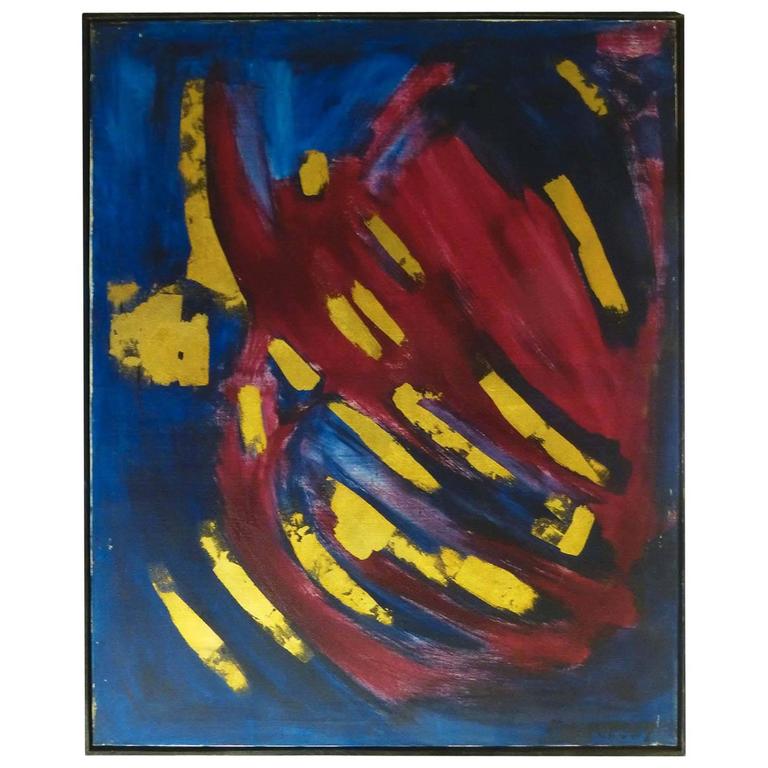 Abstract Oil on Canvas by Bert Miripolsky