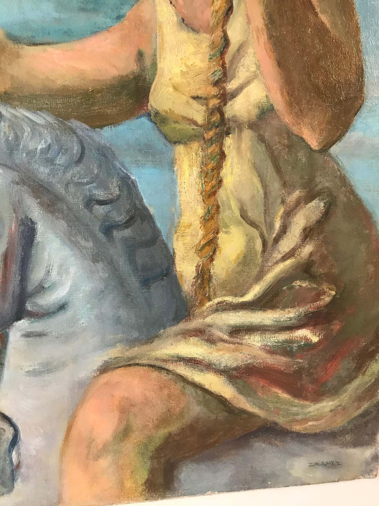 Carousel Oil Painting on Canvas by J. Mamez