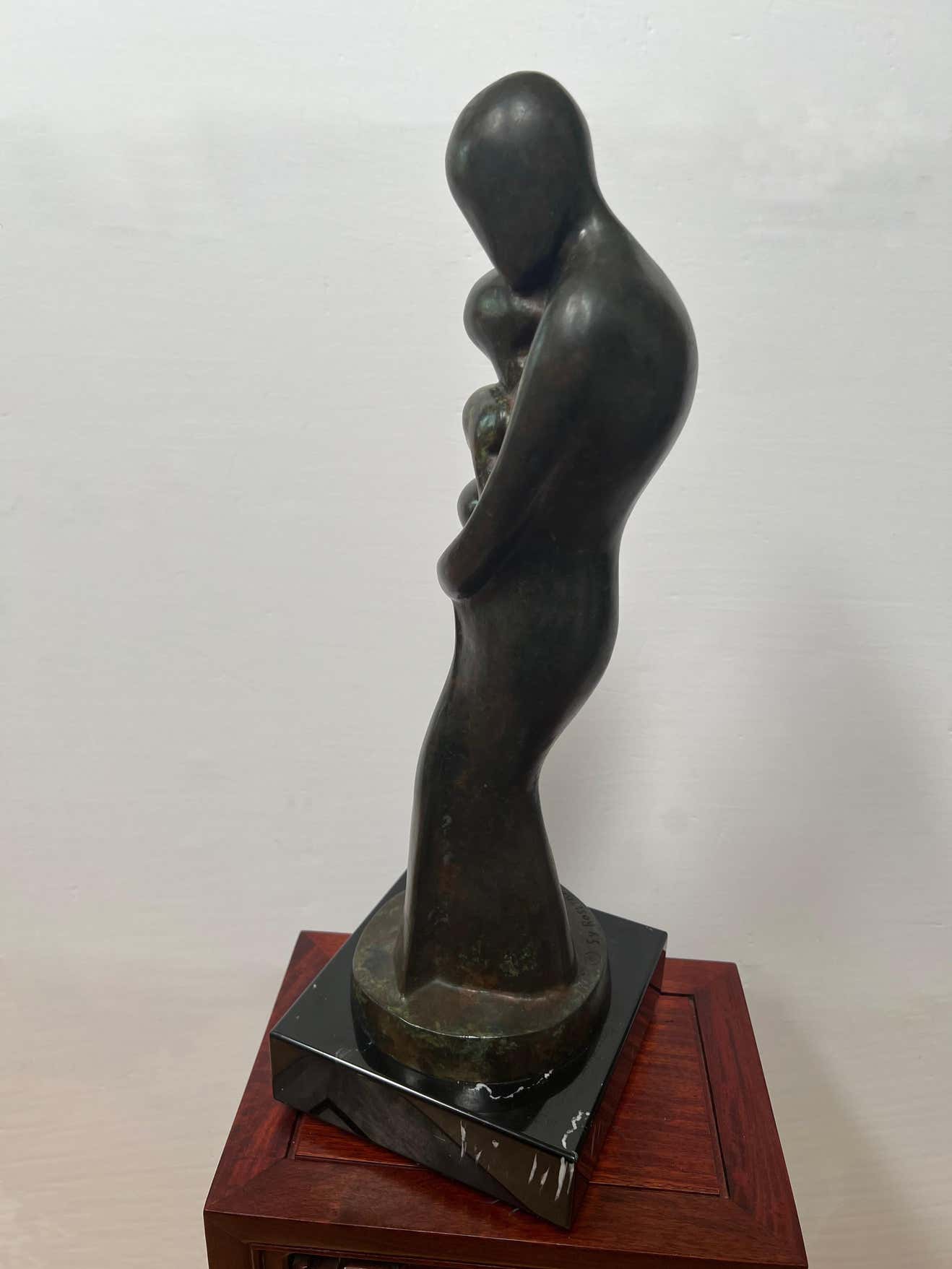 Bronze Sculpture of a Mother with Three Children by Sy Rosenwasser