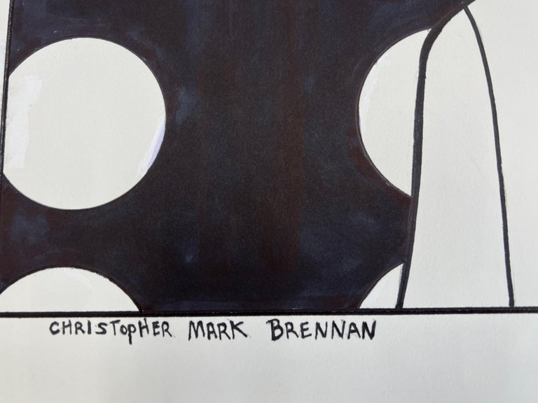 Drawing of a Clown by Christopher Mark Brennan