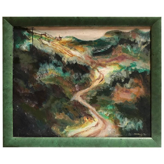 Charming Landscape Painting  Signed "David"