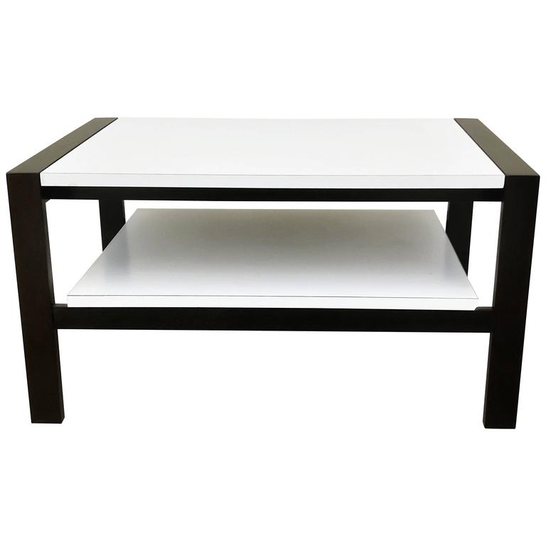 Coffee Table with Pull Out Shelf by Van Keppel-Green