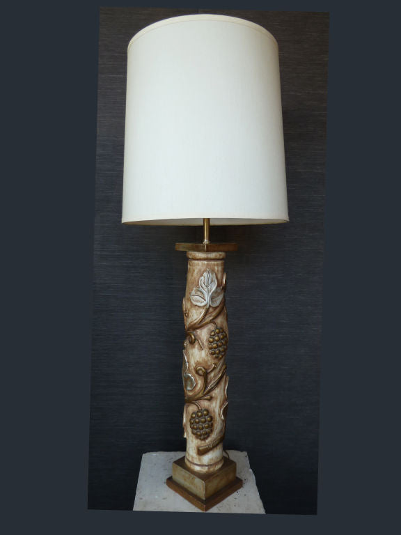 Mid-Century Huge Table Lamp by James Mont
