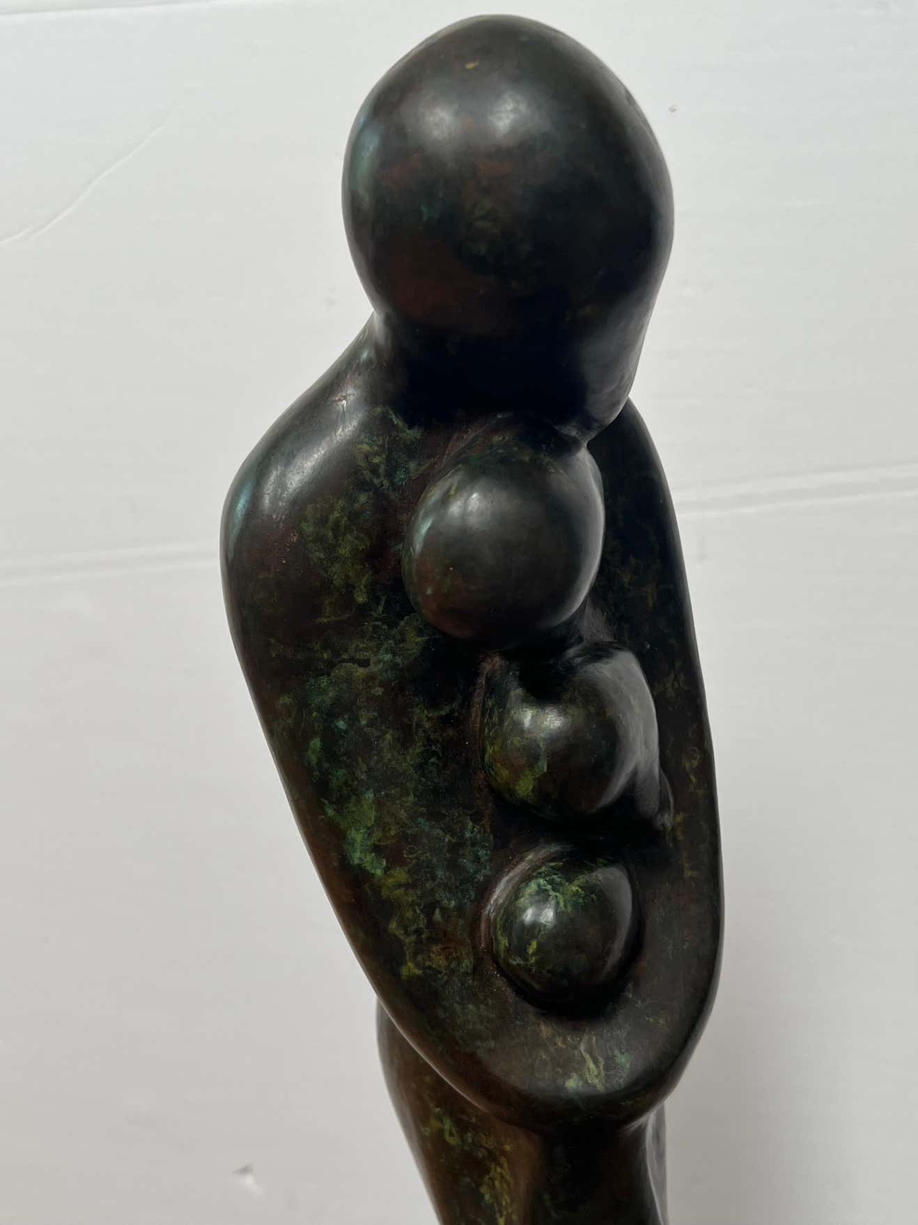 Bronze Sculpture of a Mother with Three Children by Sy Rosenwasser