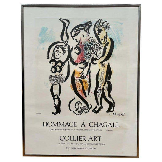 Original Marc Chagall Lithograph Exhibition Poster