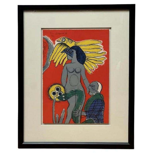 "Apprehension" Lithography by Corneille