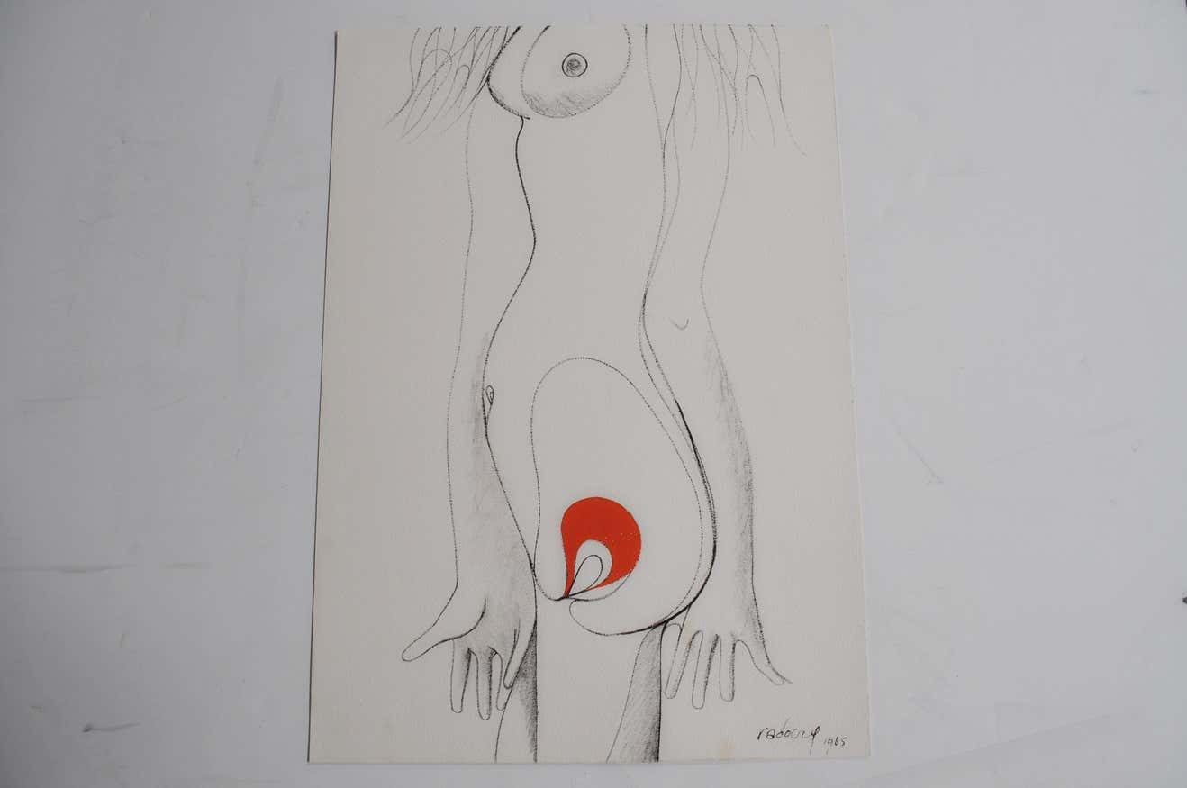 Pregnancy Drawing by Albert Radoczy