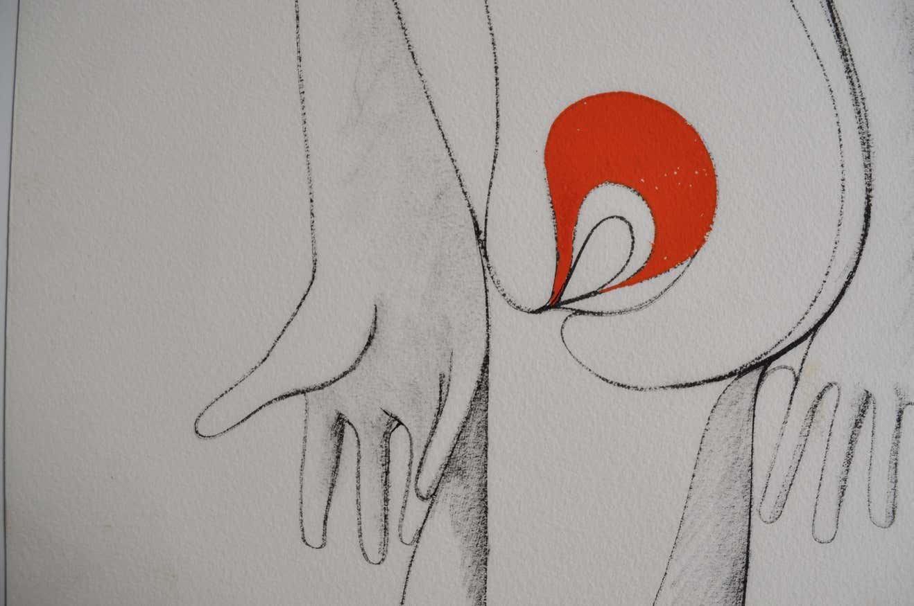 Pregnancy Drawing by Albert Radoczy