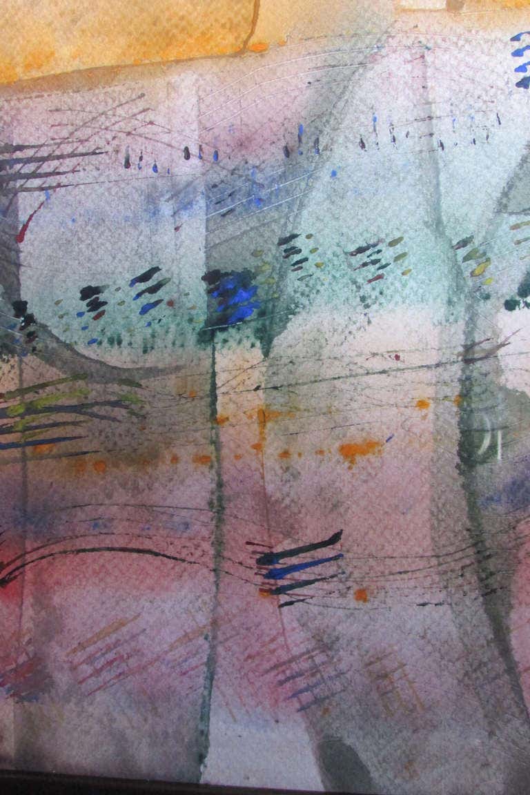 Contemporary Rhythmic Watercolor by Barry Bleach