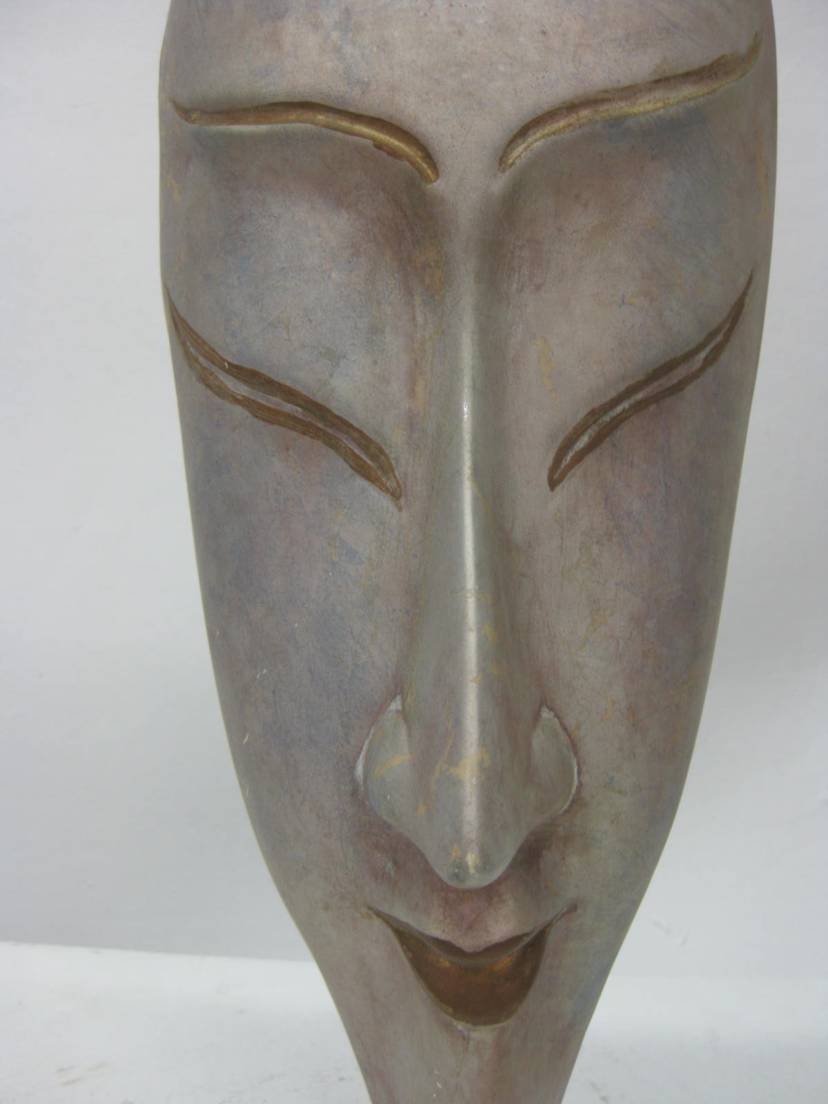 Ceramic Silver Glazed Mask