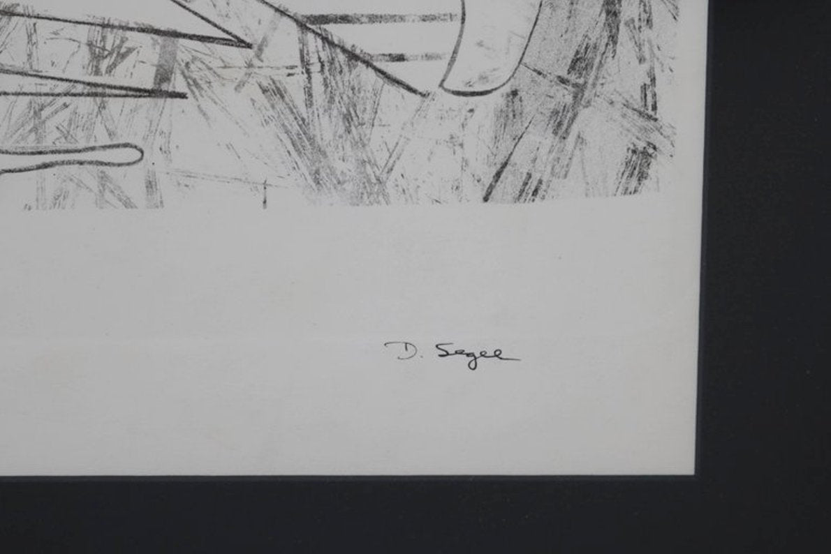 Abstract Portrait Lithograph by David Segel