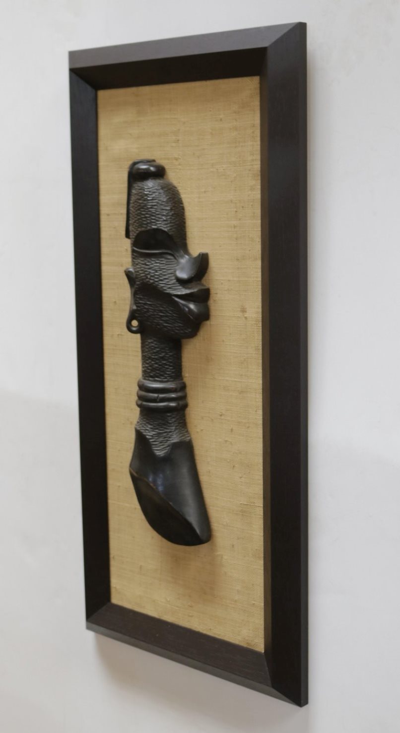 Central African Pair of  Wall Sculptures 'Male and Female'