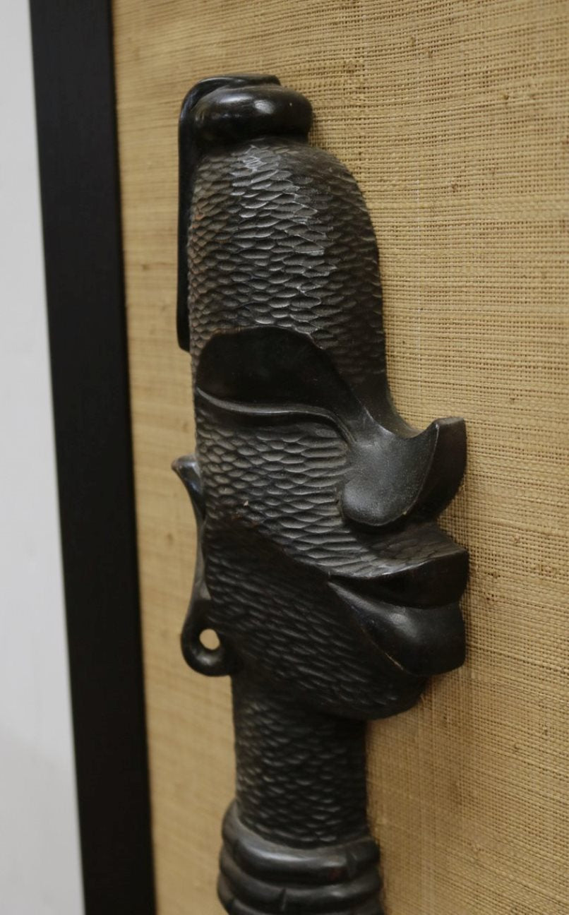 Central African Pair of  Wall Sculptures 'Male and Female'